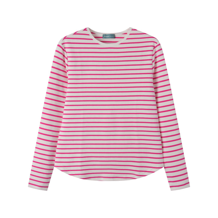 STRIPED HENLEY-PINK STRIPED