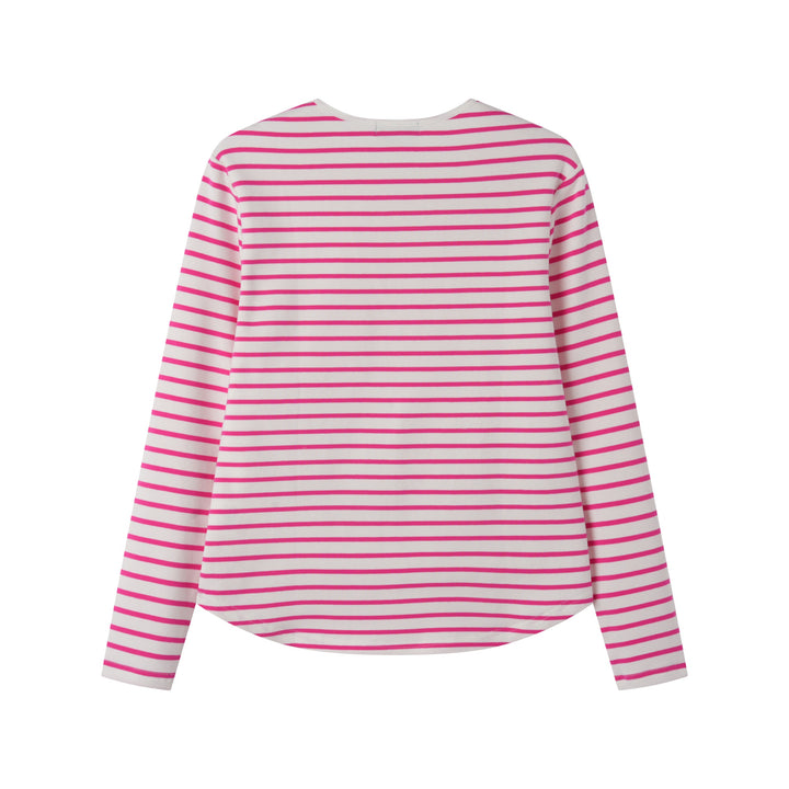 STRIPED HENLEY-PINK STRIPED