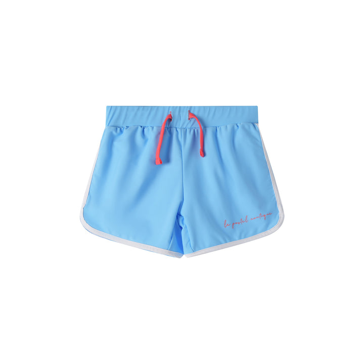 SWIM PANT WITH TIE-AQUA