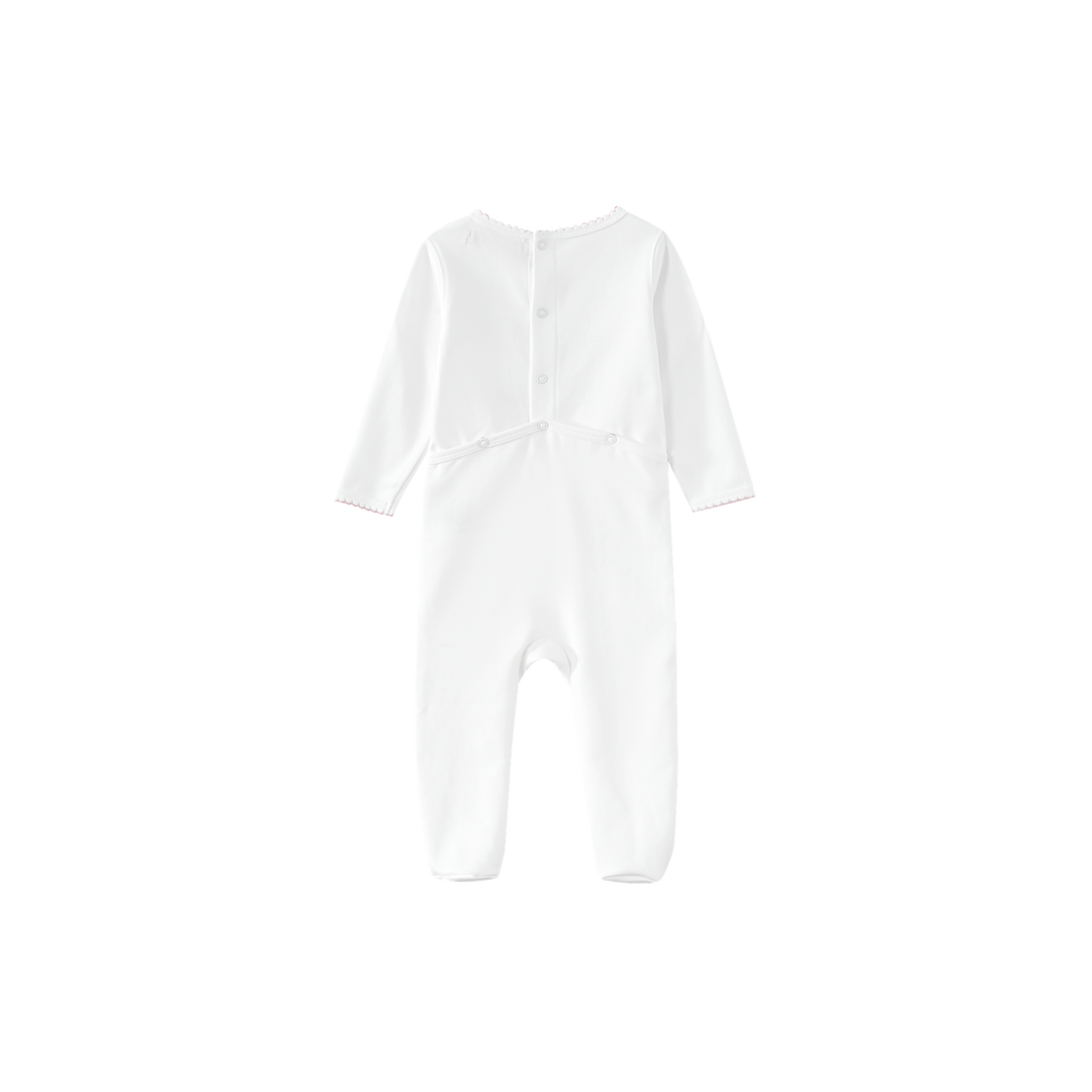 PRINCESS CARRIAGE FOOTIE -WHITE