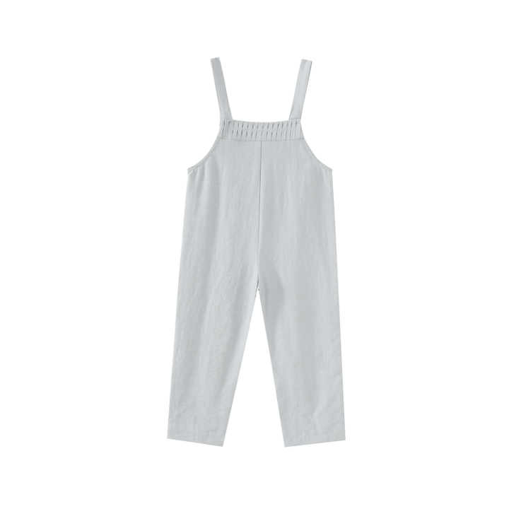LONG ROMPER WITH TUCKS-BLUE