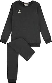217017-145 Charcoal Heather Cherries Bonne Nuit Loungewear Set