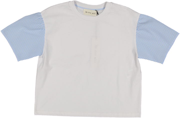 318 GIRL S/S C-NECK TOP W/STRIPED CANAPIGLIA 22