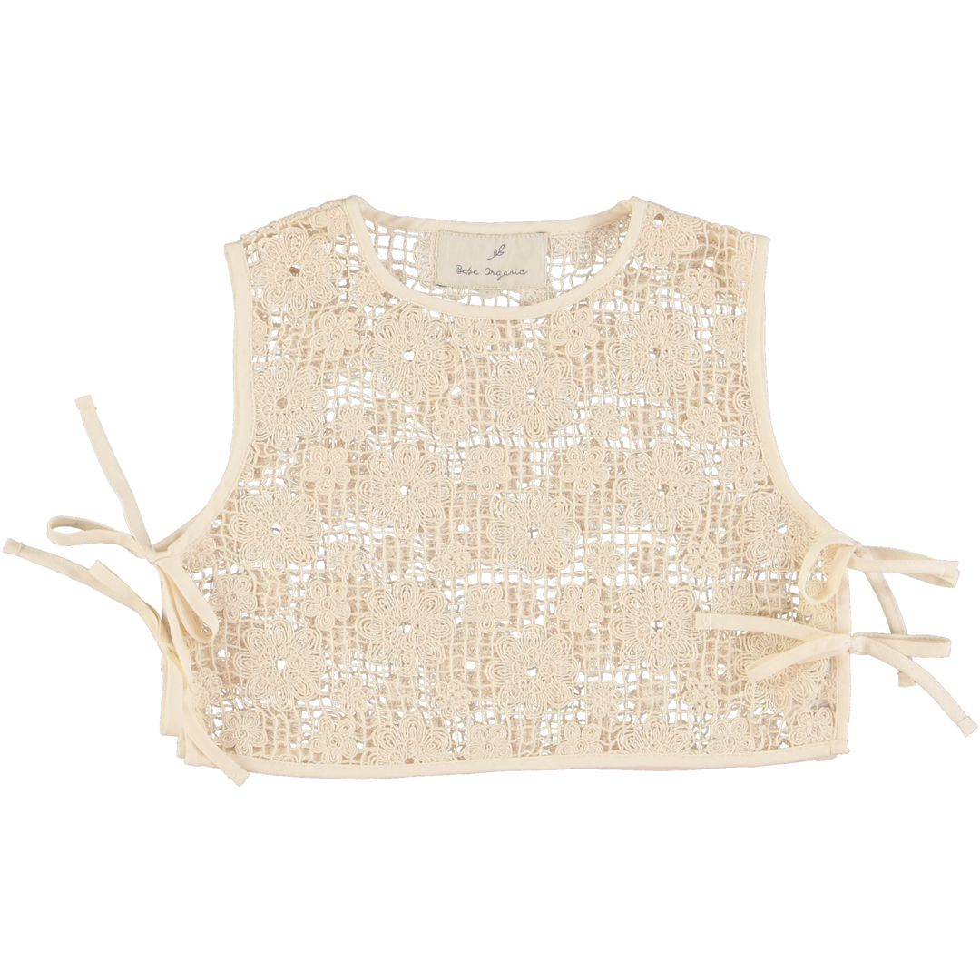 Iris Vest-Undyed Lace