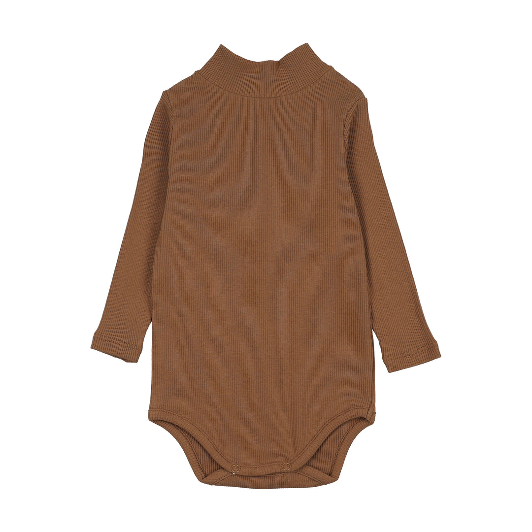 FAW26-BD8 MOCKNECK ONESIE -Ochre