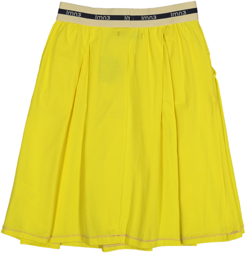 3LS25_3041-ORIGAMI SKIRT-Buttercup Yellow