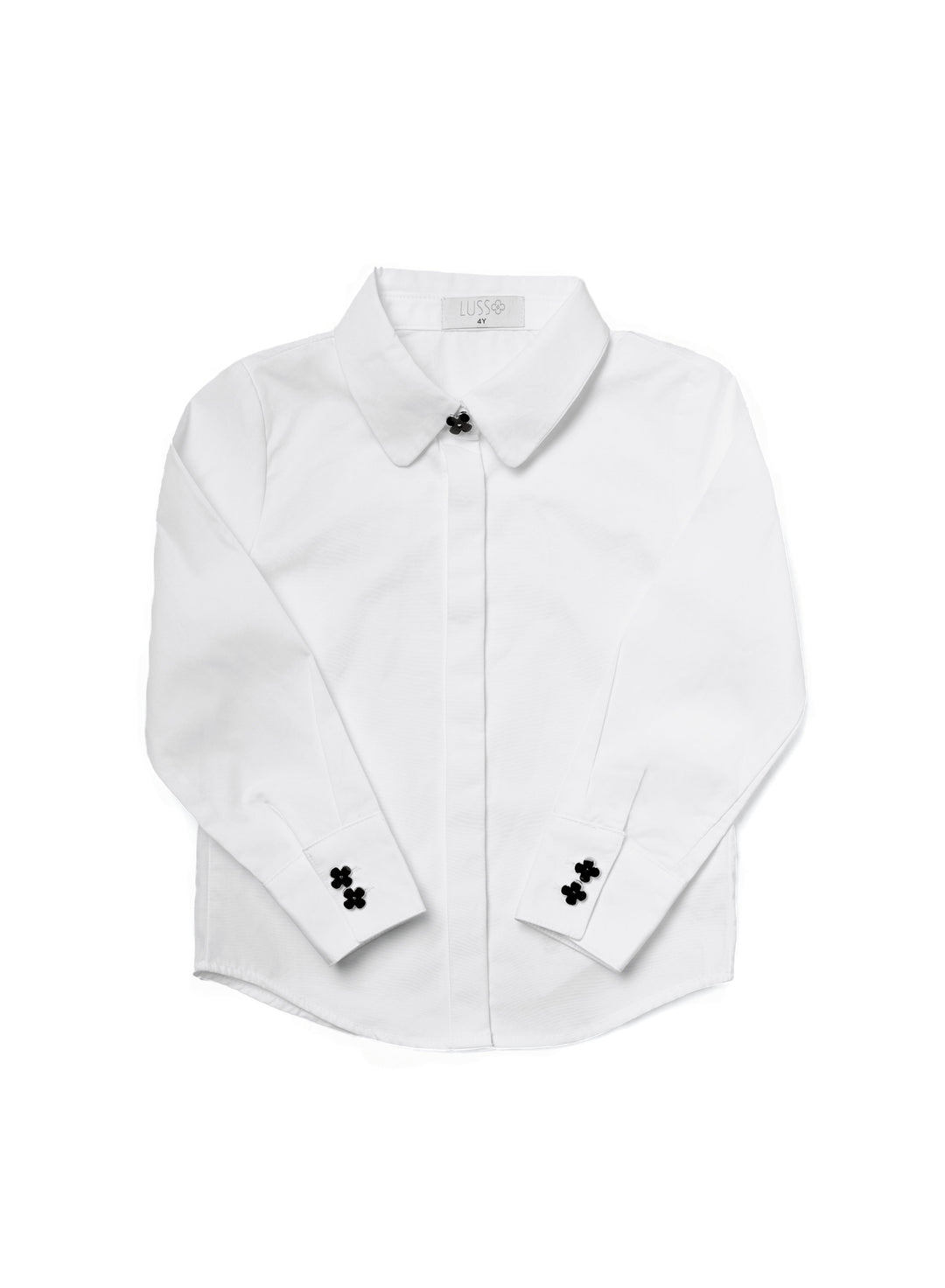 Branded Button White Shirt