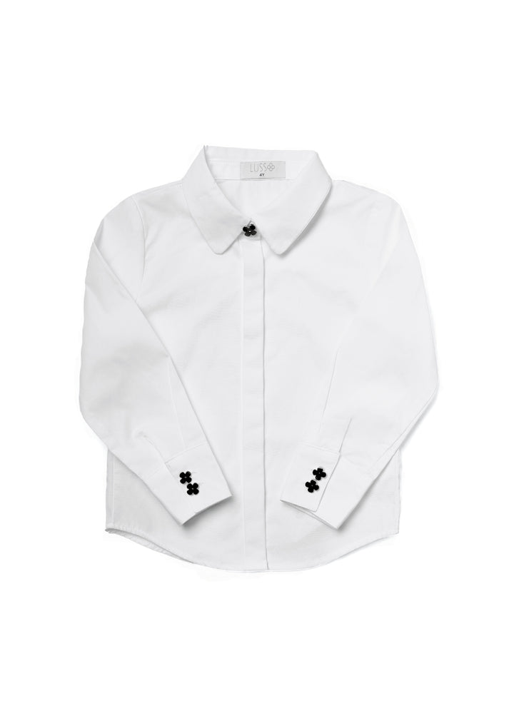 Branded Button White Shirt