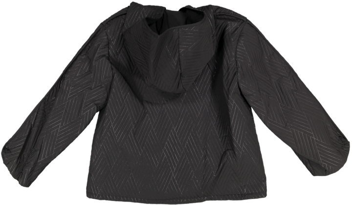 23597-Pocket Quilted Lightweight Jacket-Black