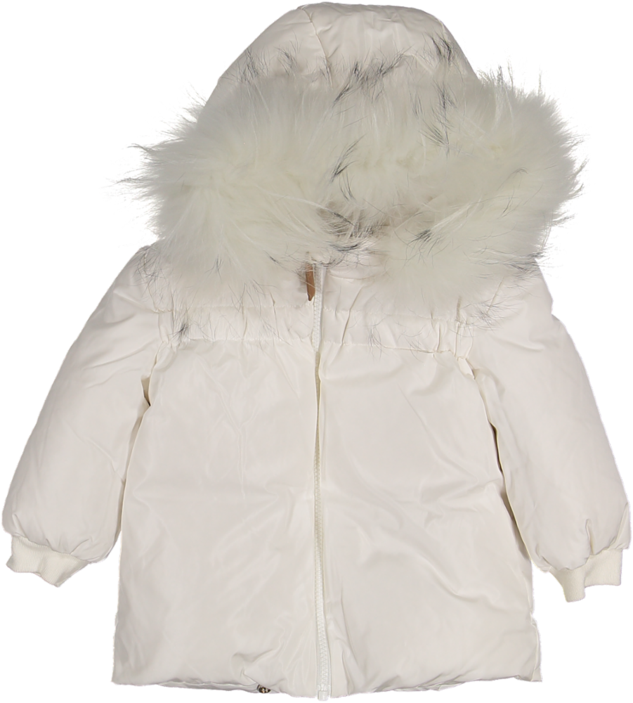 33580-Gathered high waist Jacket-White