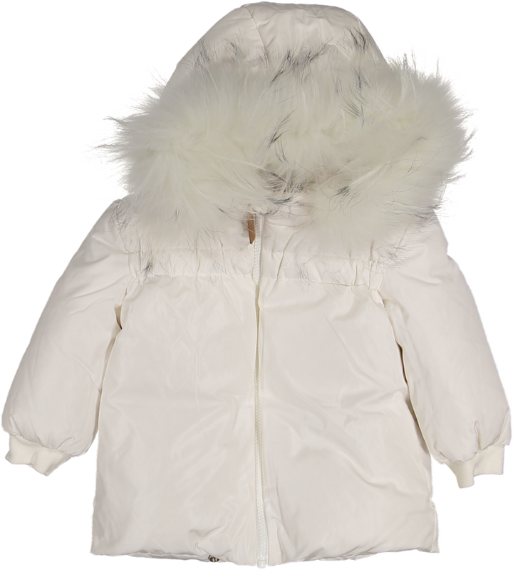 33580-Gathered high waist Jacket-White