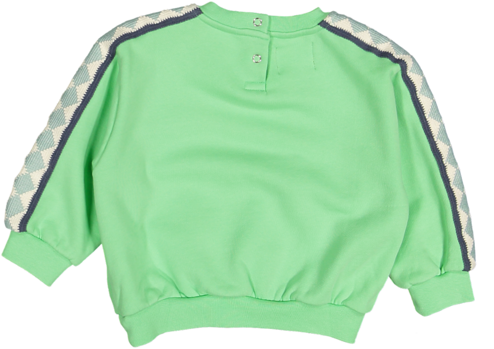NICO SWEATSHIRT OVERSIZE BALOON FIT-BASIL GREEN