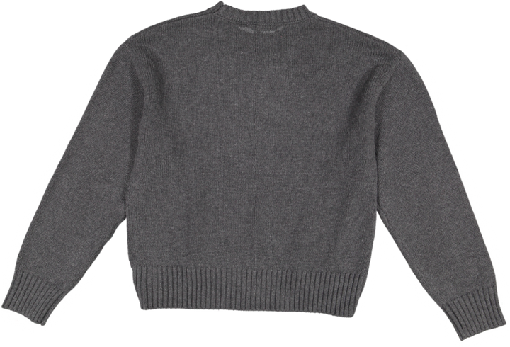 STUTTED JUMPER GIRL-GRIGIO MEL. SCURO/DARK MELANGE GRAY