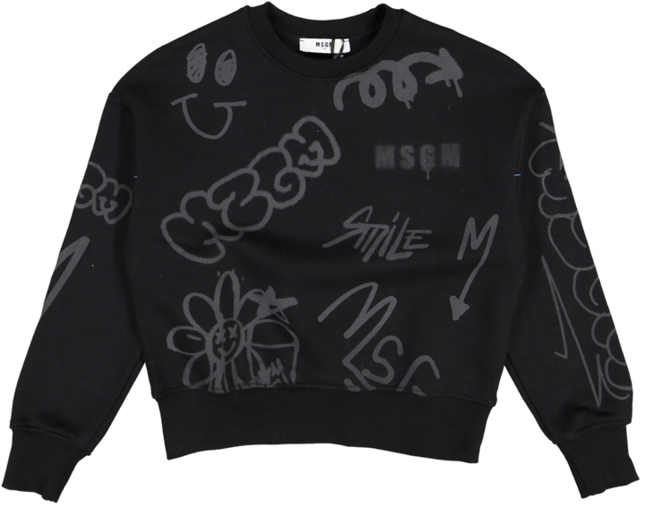 SWEATSHIRT BOY-NERO/BLACK