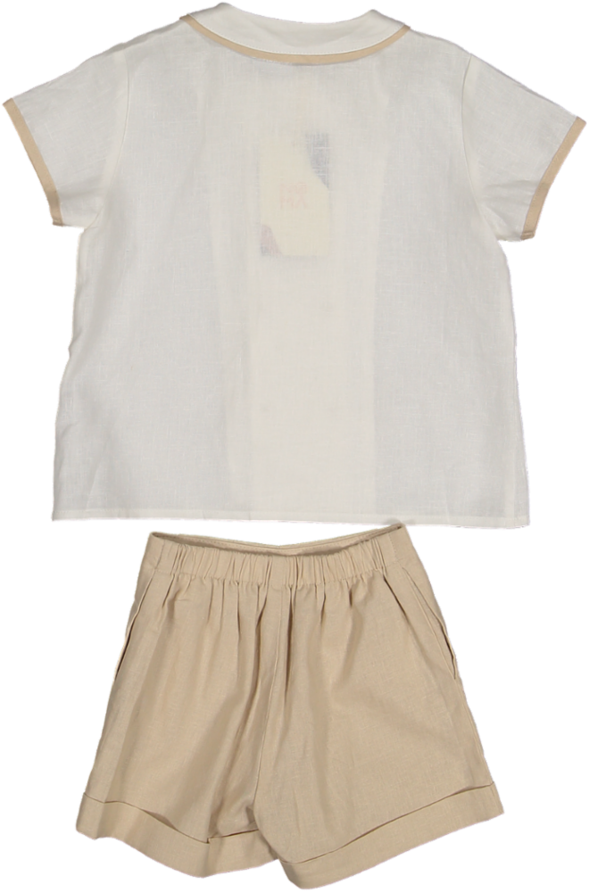 NSE438 COVERED BUTTONS 2PC-SAND