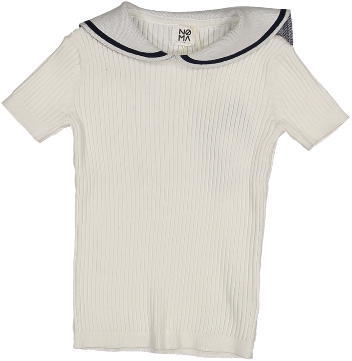 NKN461 SOLID SS SAILOR COLLAR-NAVY