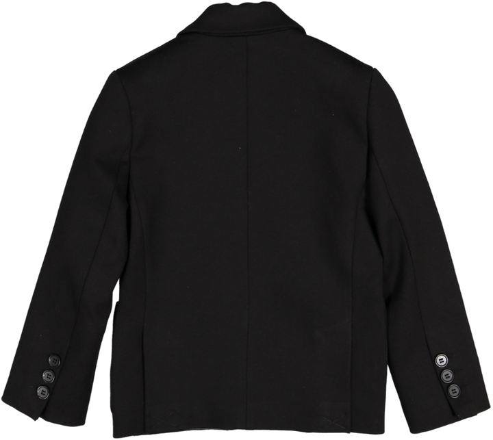 SS25NCNVJ1037-JERSEY JACKET WITH NOVE EMBLEM-BLACK