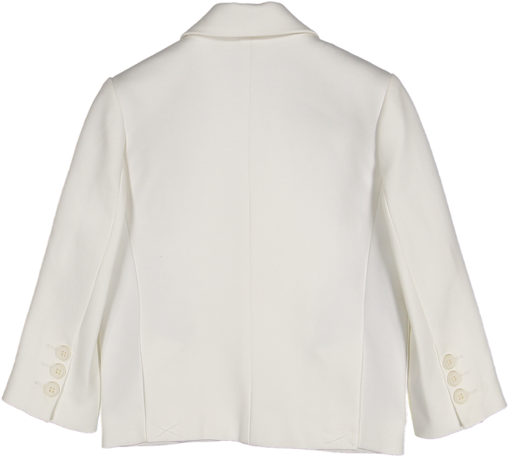 SS25NCNVJ1037-JERSEY JACKET WITH NOVE EMBLEM-CREAM