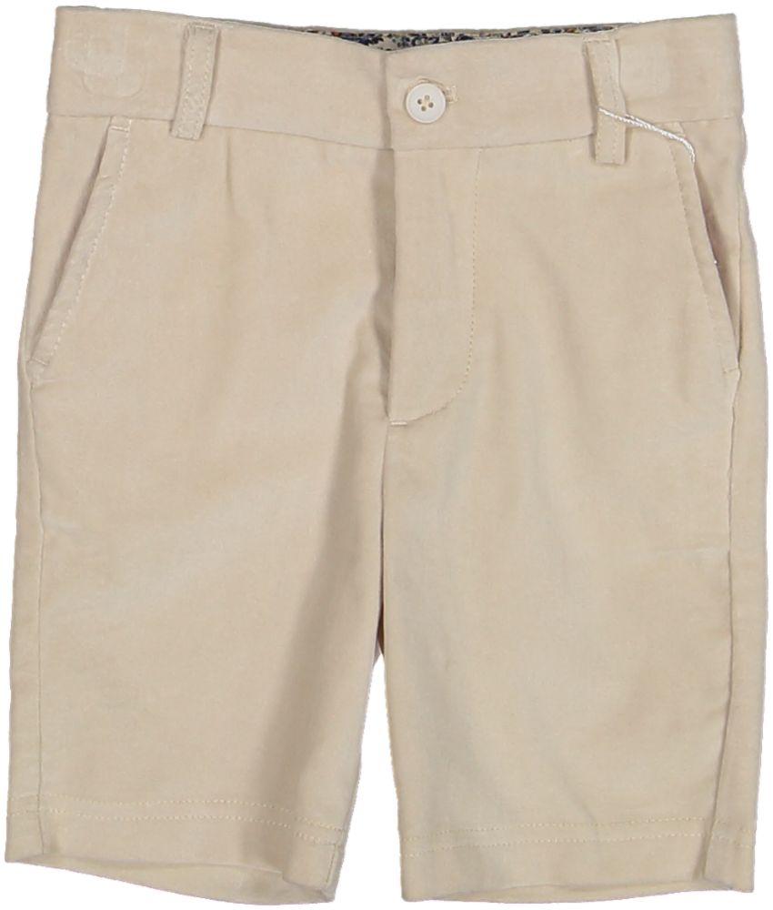 AW26NCNV5004-VELVET SHORTS-CREAM