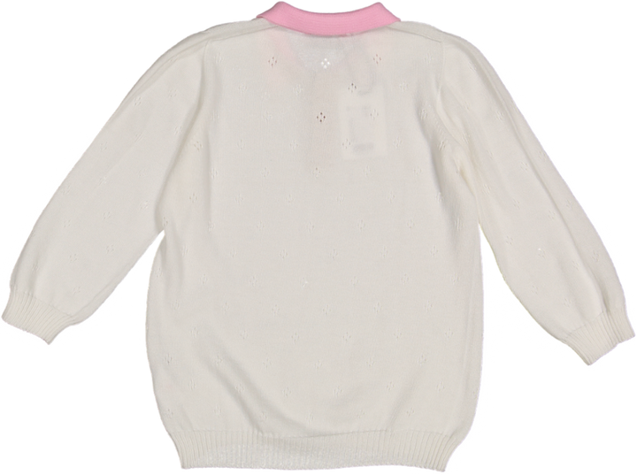 Kai Polo Shirt Longer Sleeves Cotton-White