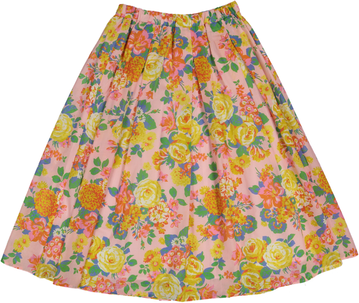 Special Edition Sadie Skirt Cotton Longer Length-Pink