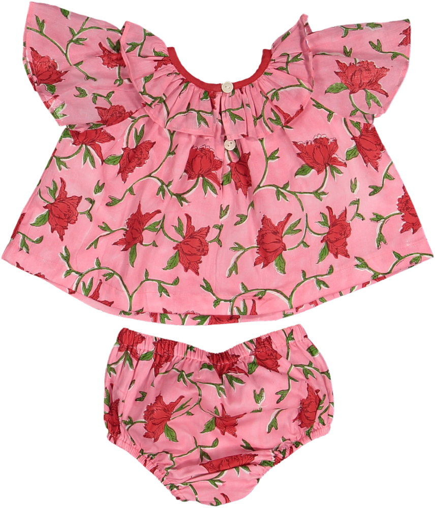 EVE BABY SET-PINK ROSALIA