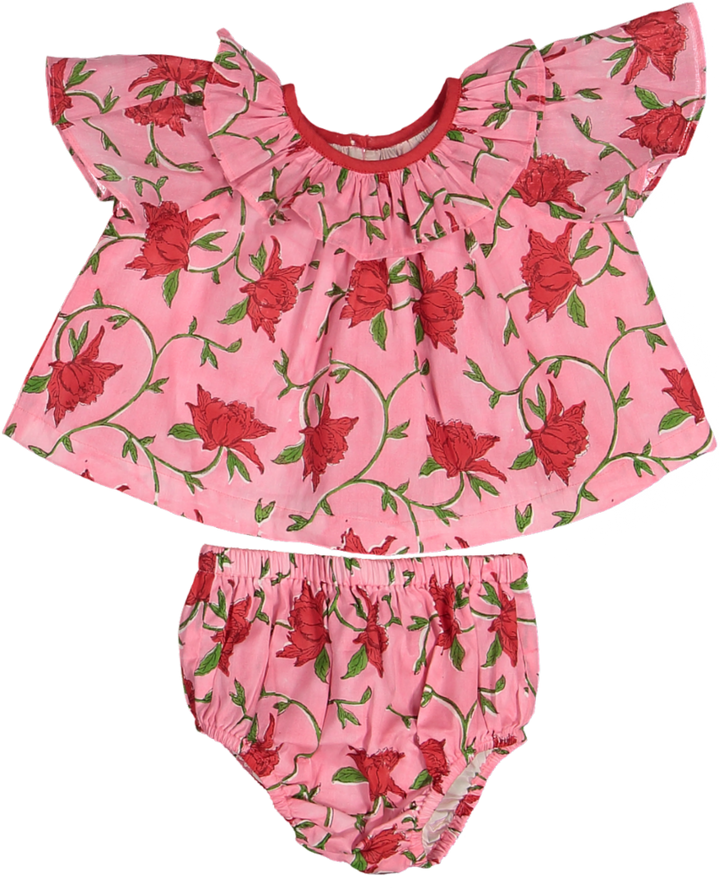 EVE BABY SET-PINK ROSALIA