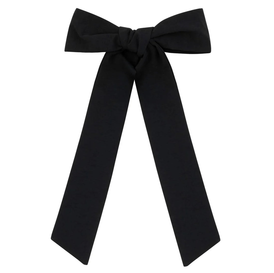 Le Enfant Taffetta Oversized Bows - Black