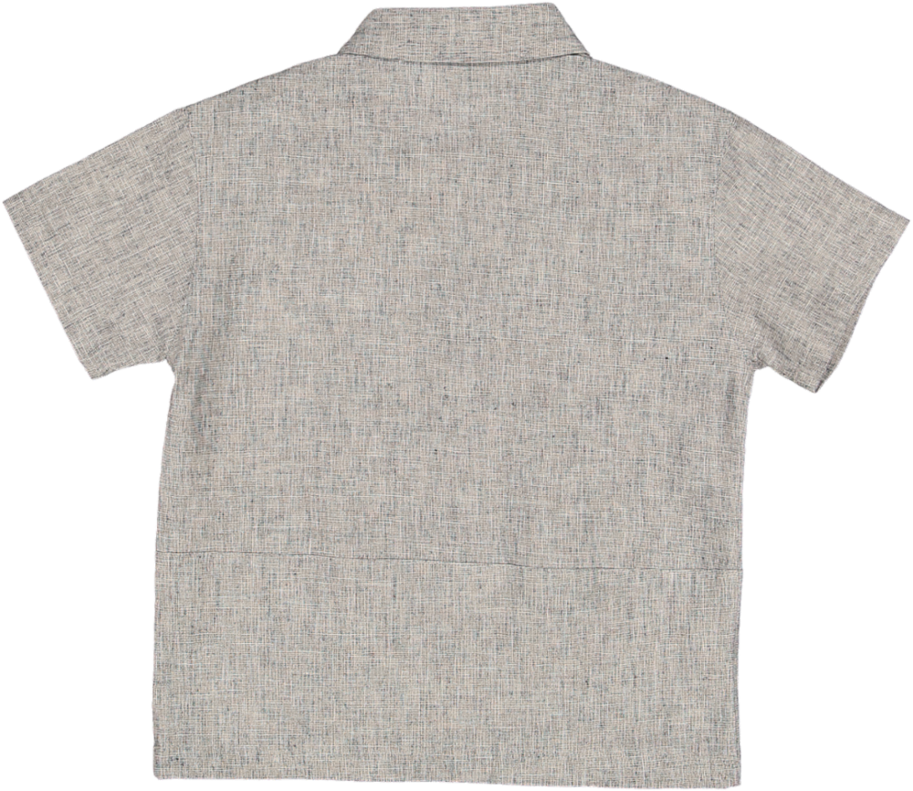 MOD.22.1 BLACK SHIRT WITH COLLAR