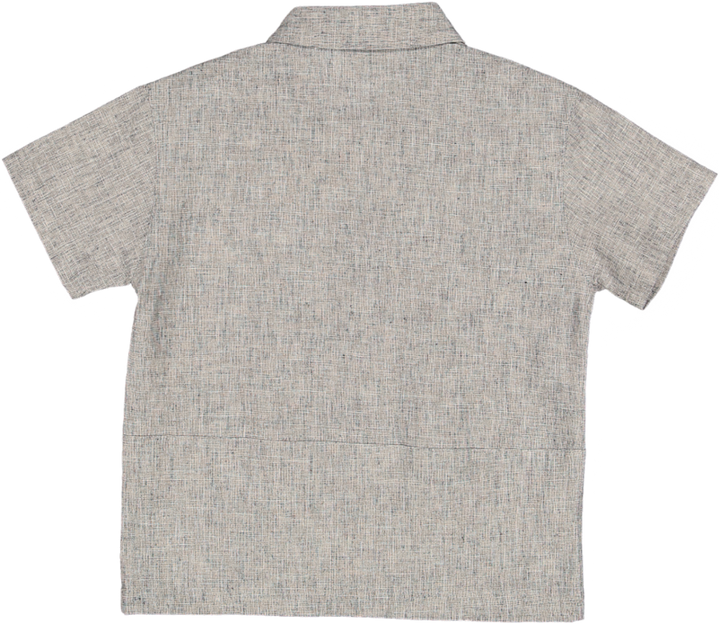 MOD.22.1 BLACK SHIRT WITH COLLAR