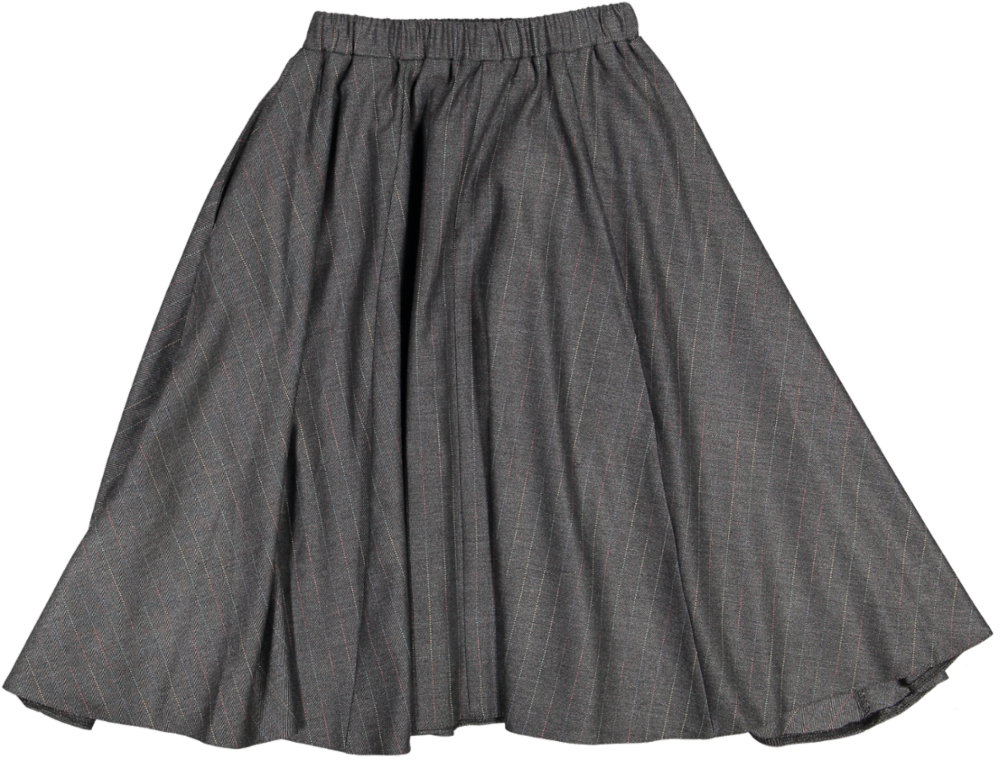 SABLET SKIRT-04-Grey Stripe