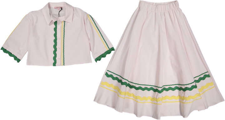 Taglio Skirt/Top SET 2-White