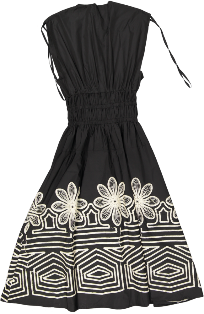 TOTTON-DRESS 33-Black
