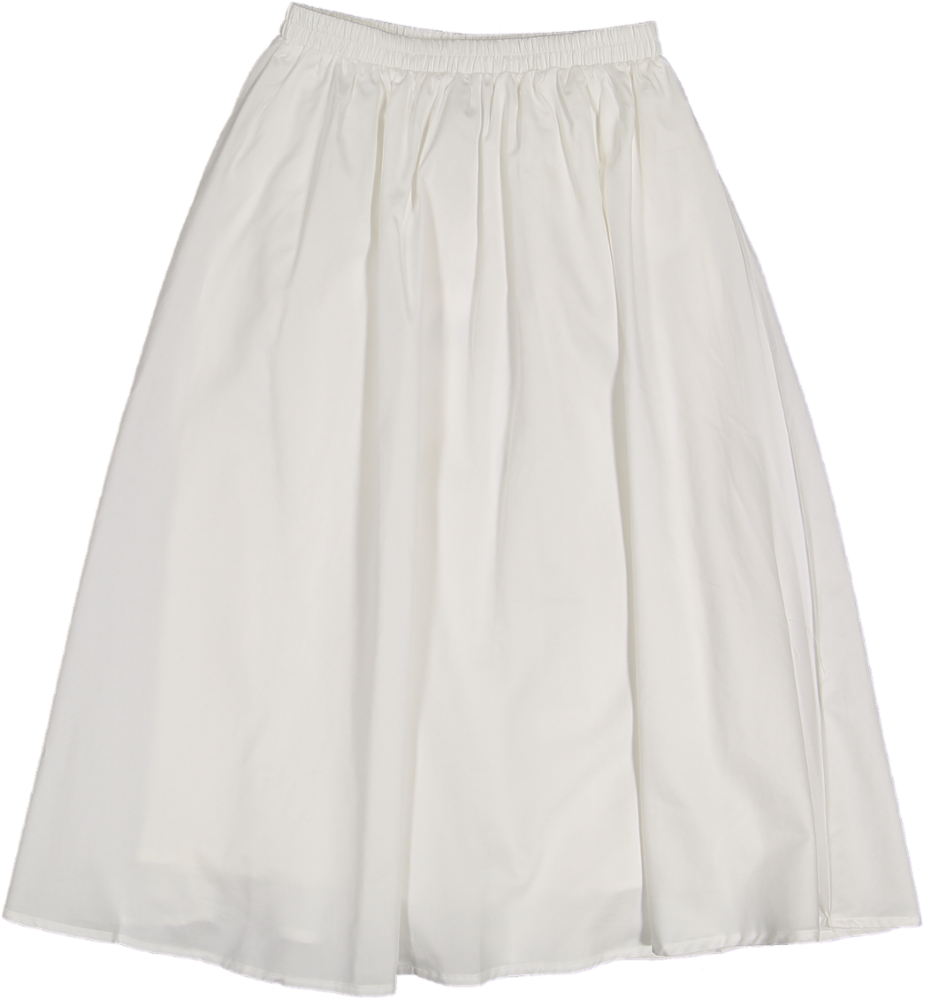 CIRCLE SKIRT WHITE