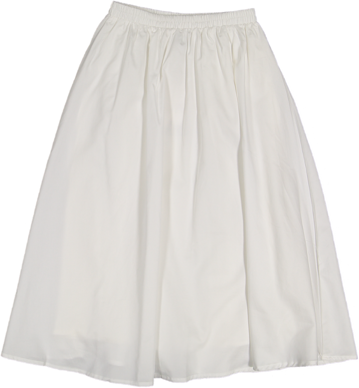CIRCLE SKIRT WHITE