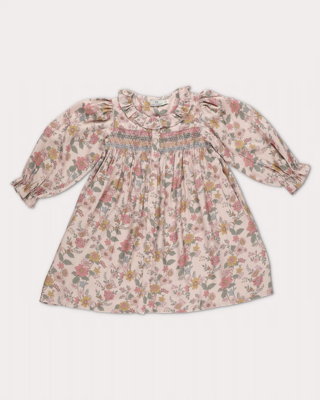 FC-FW26-00022 JEANETTE DRESS LONG - VISCOSE TWILL BLOOM