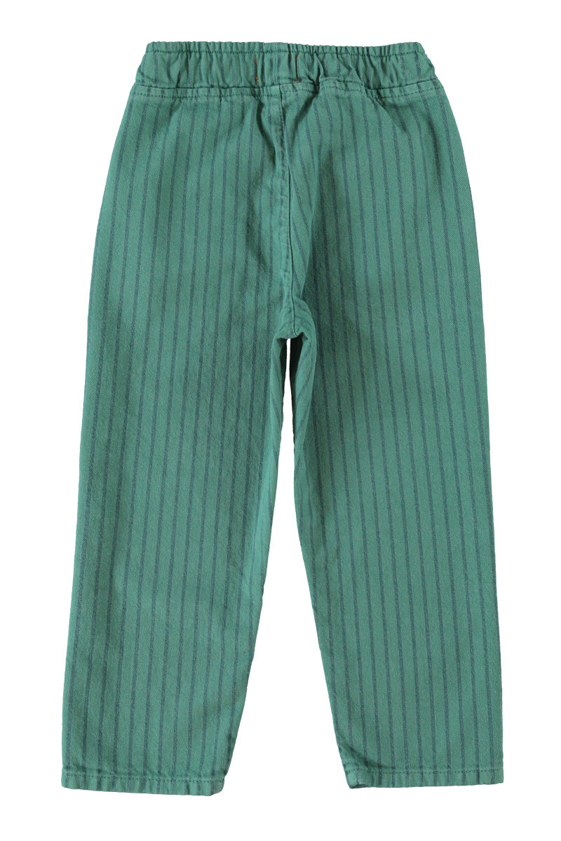 UN2602.K TROUSERS - GREEN W/ BLACK STRIPES