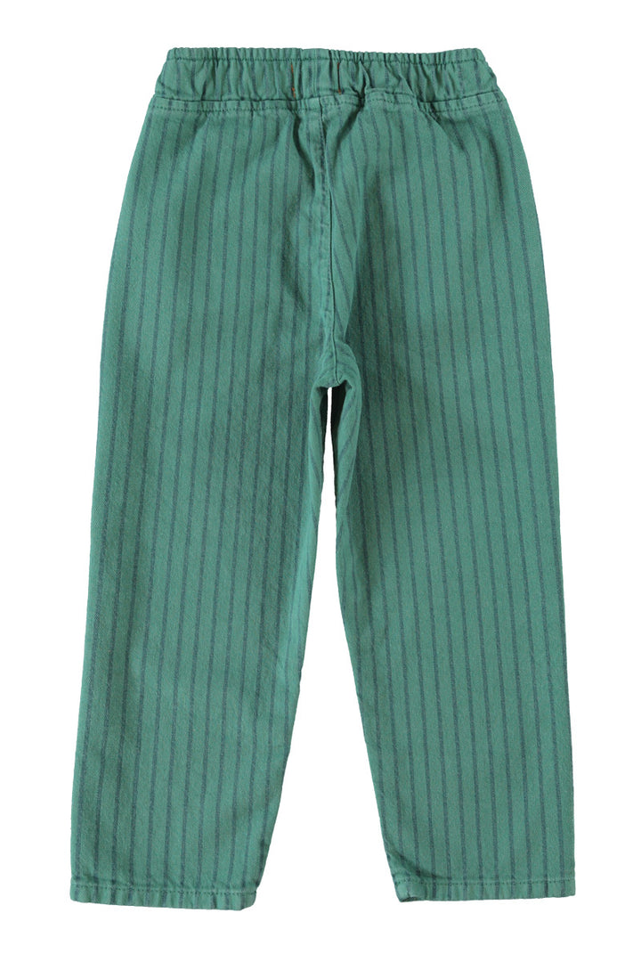 UN2602.K TROUSERS - GREEN W/ BLACK STRIPES