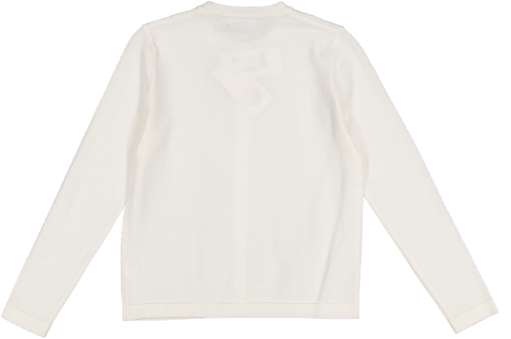 C-25989-Silk Knit Button Cardigan Ivory