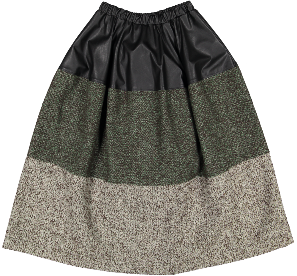 WOOD STONE SKIRT