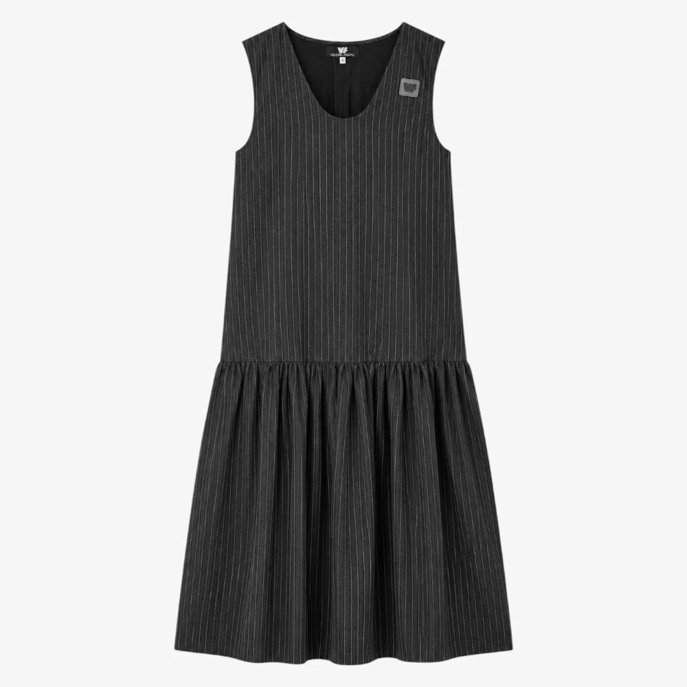 GREY TIE OVERDIRESS - GREY