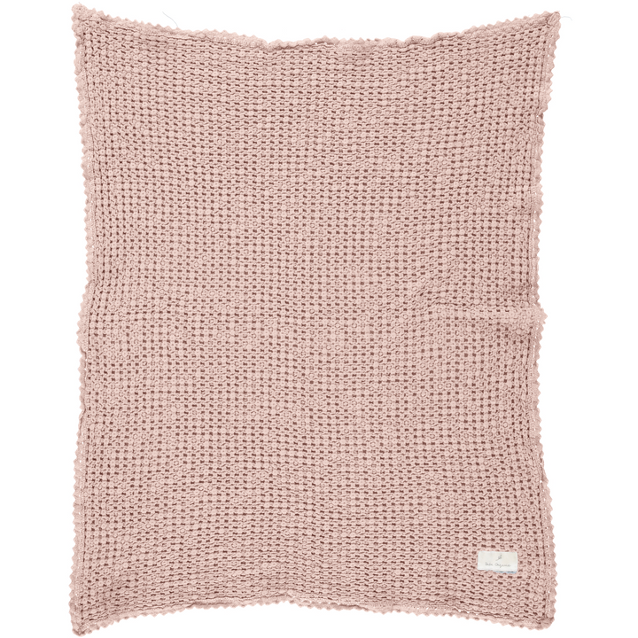 Waffle Blanket-Dusty Rose