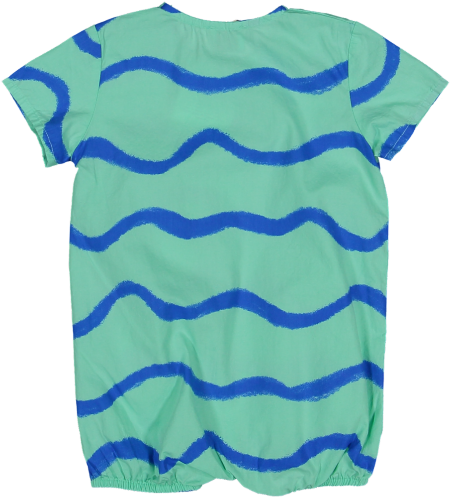 Exclusive Waves Romper - Mint