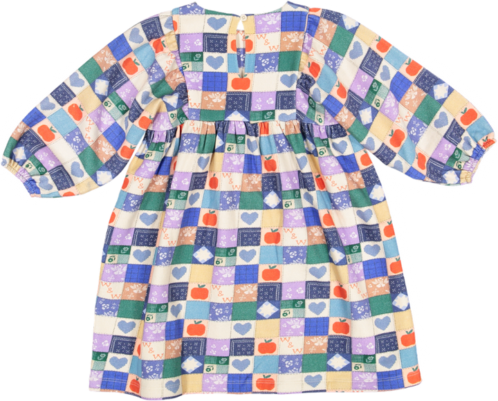 A25201L-Harriet Dress-multi quilt sweat