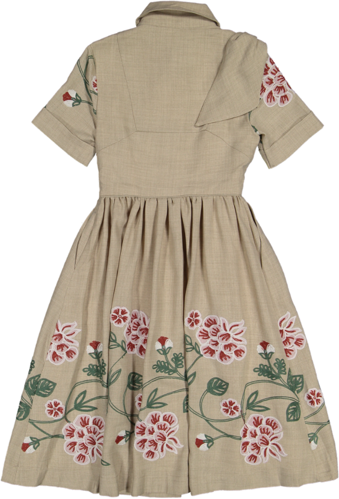 115-BULBUL DRESS-Khaki