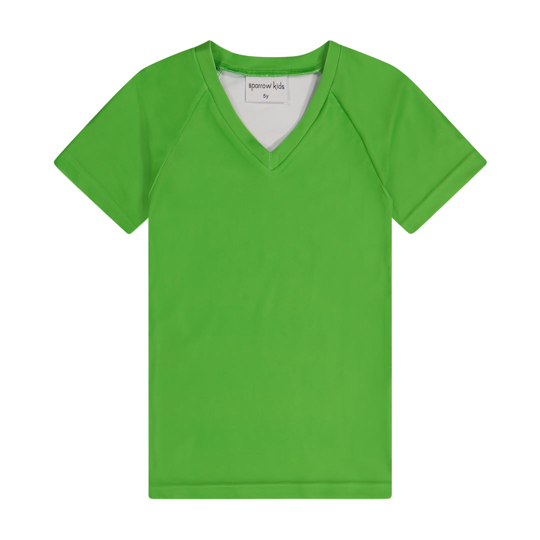 V NECK TEE-OMBRE/SOLID