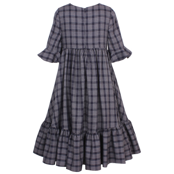 BILLIE DRESS-Fine Check