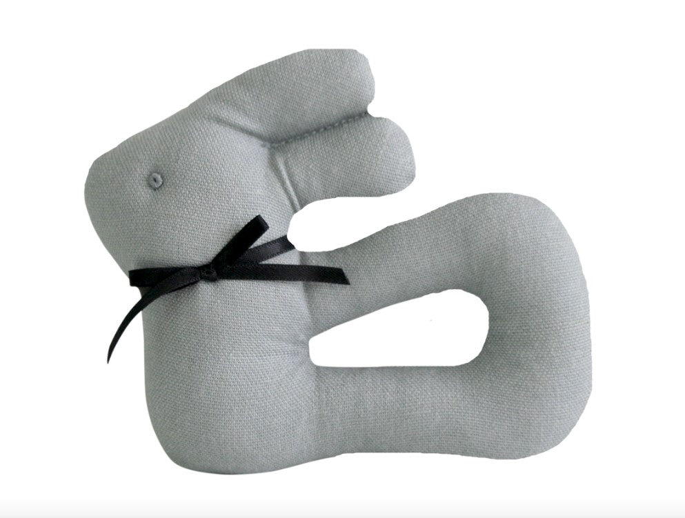 MY FIRST BUNNY RATTLE-GREY